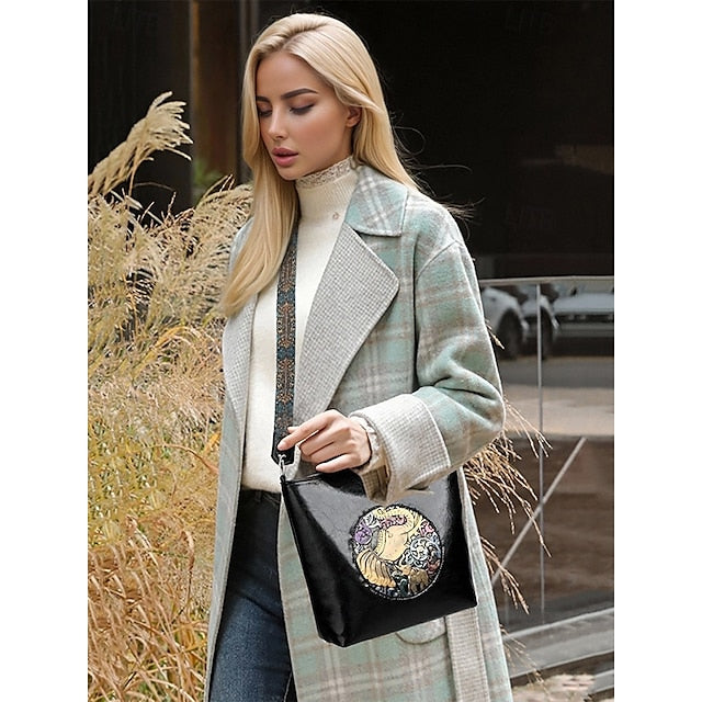 Bag Elephant Shoulder Boho Vintage Embossed