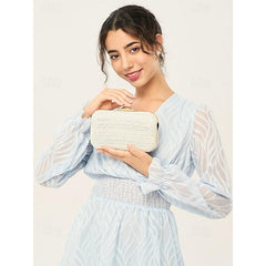 Evening Leather Wristlet Bag Clutch PU Party