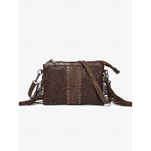 PU Crossbody Leather Bag Shoulder Wristlet Bags
