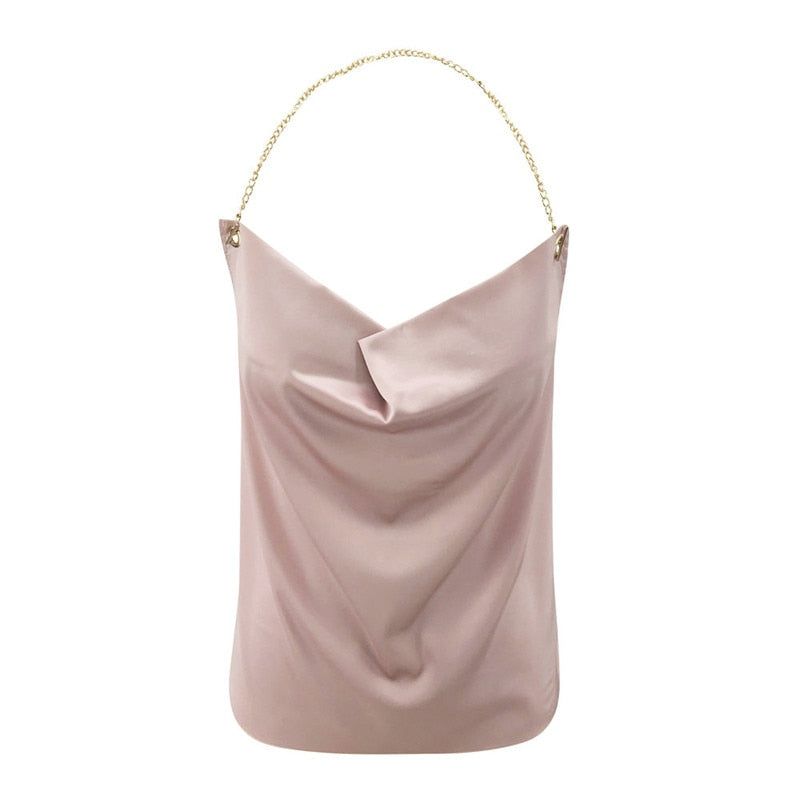 Top de cadena con cuello halter para la temporada de bodas