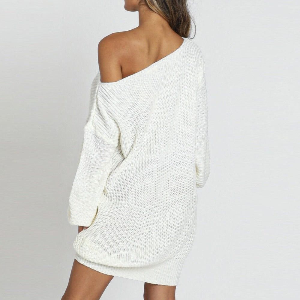 Sprinkle Of Magic One Shoulder Knitted Mini Dress