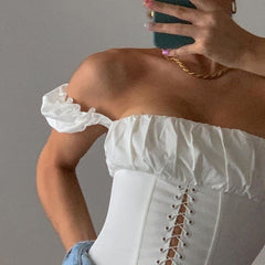 Spark Attraction Off The Shoulder Corset Top