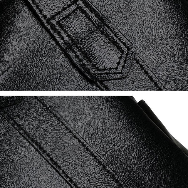 Bag Black Leather Large Faux Tote Stylish