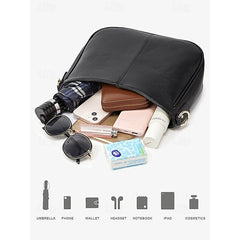 Bag Shoulder Leather Chain Brown Gold Faux with