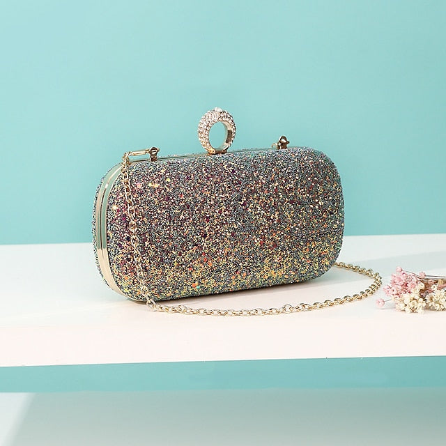 Wristlet Leather PU Bags Clutch Evening Bag