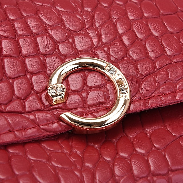 Bag Leather Going out Set PU Purse Office Pcs 3