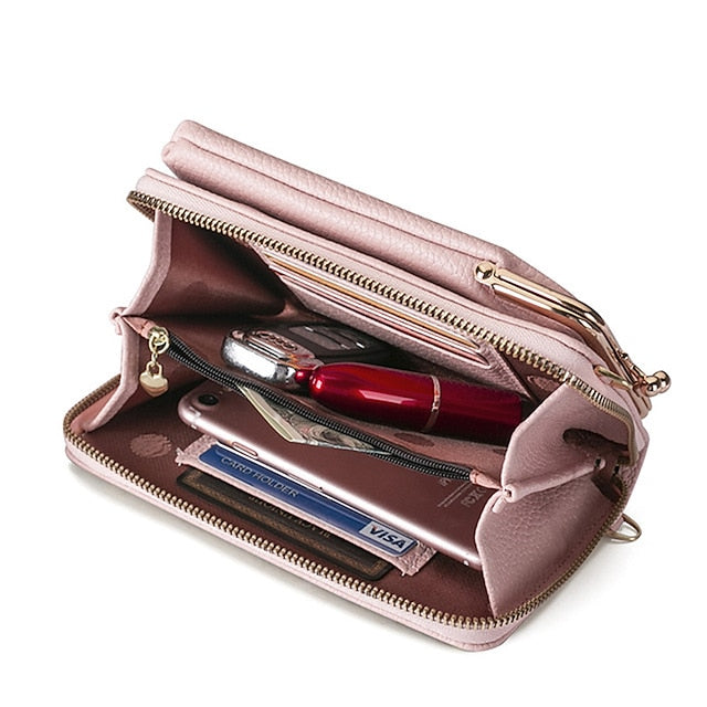 Bag Gold Faux with Frame Leather Black Crossbody