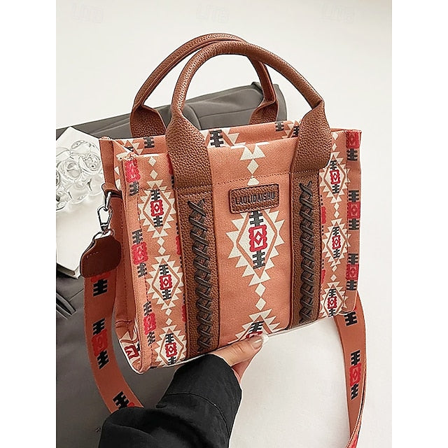 Ethnic Bag Vintage-Inspired Tote Print Boho