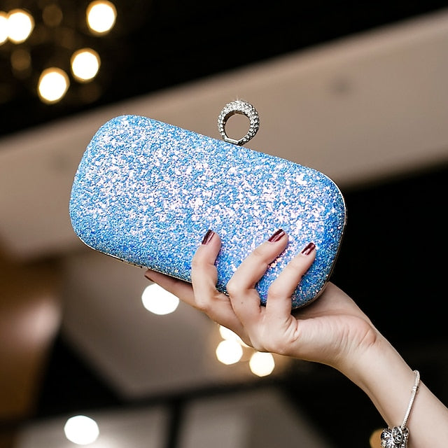 Wristlet Leather PU Bags Clutch Evening Bag