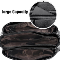 PU Leather Daily Handbag Holiday Boston Bag Zipper