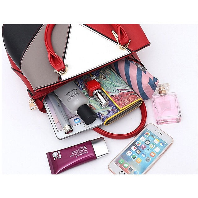 Shoulder Diaper Handbag PU Bag Tote Leather