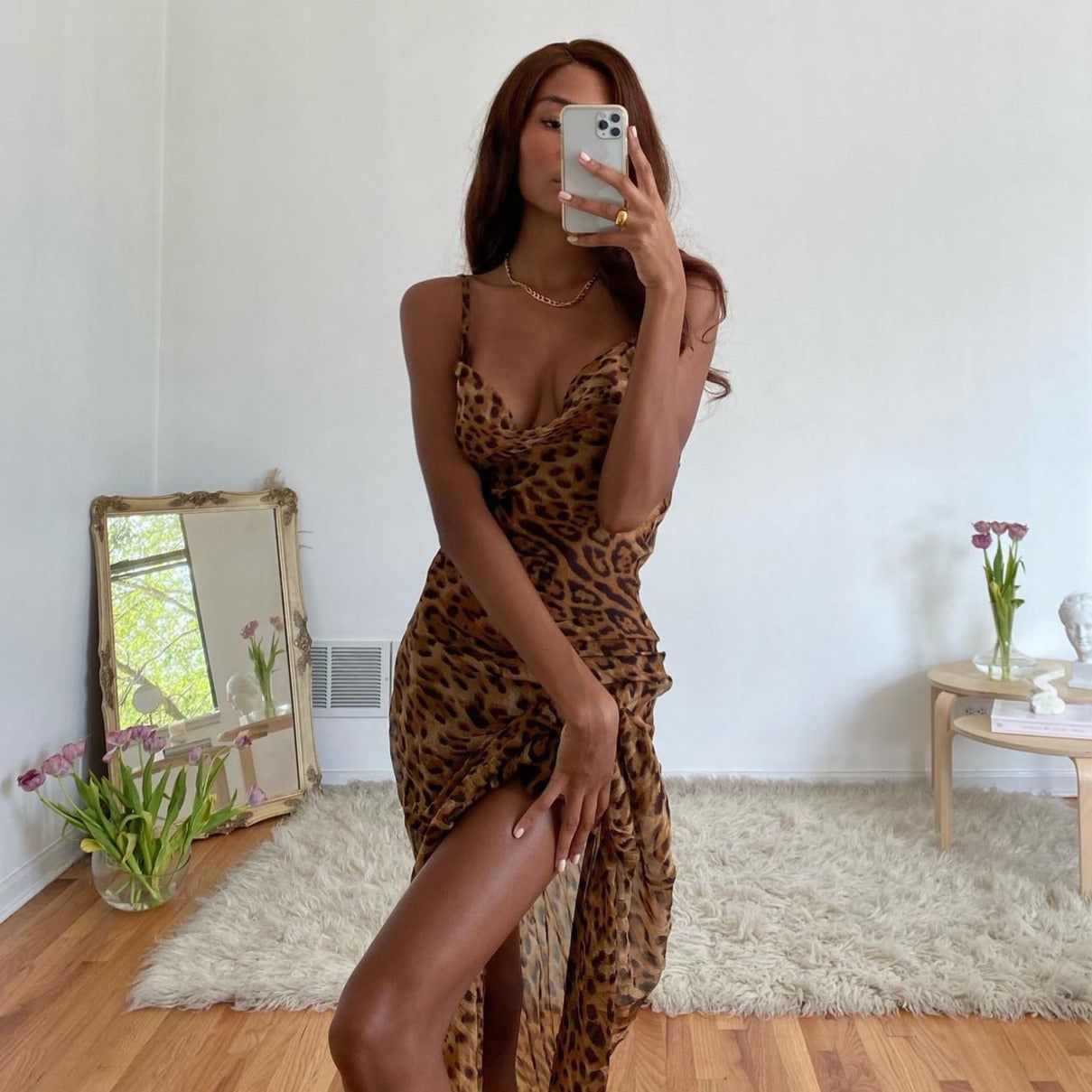 All About Last Night High Split Maxi Dress