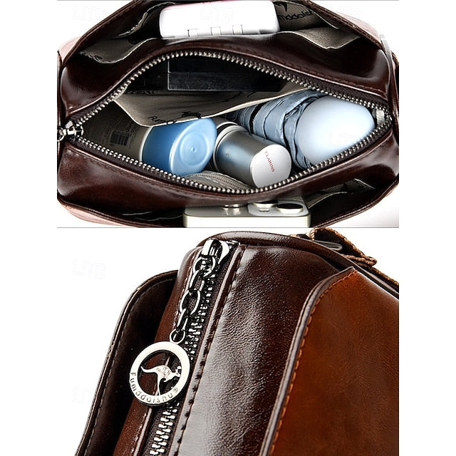 Crossbody Vintage Shoulder Bag Faux Leather