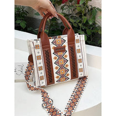 Ethnic Bag Vintage-Inspired Tote Print Boho