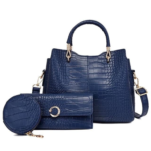 Pcs Set Office Bag Leather out PU Going Purse 3