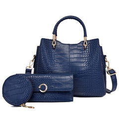 Set Leather Purse Going Bag PU Pcs Office 3 out