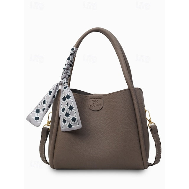 Bag Bucket Handbag PU Bags Shoulder Crossbody