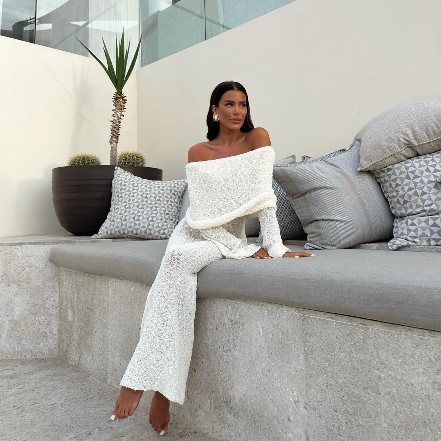 Romance Tale Off Shoulder Maxi Dress