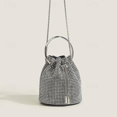 PU Bag Chain Clutch Evening Wedding Leather Party