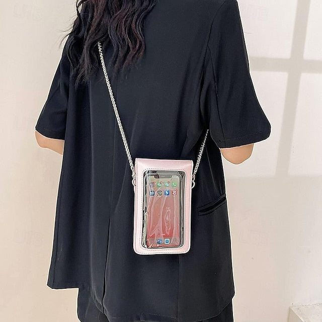 Leather Phone Bag Daily PU Mobile Crossbody