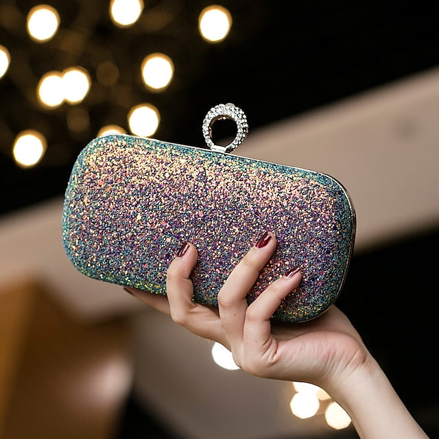 Wristlet Leather PU Bags Clutch Evening Bag