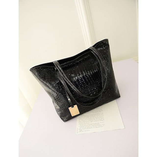 Shoulder Leather Tote Nylon PU Bag Outdoor