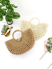 Straw Hollow Casual Handbag