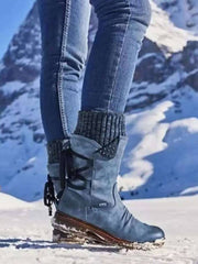 Botas cortas con tacones de bloque y cordones