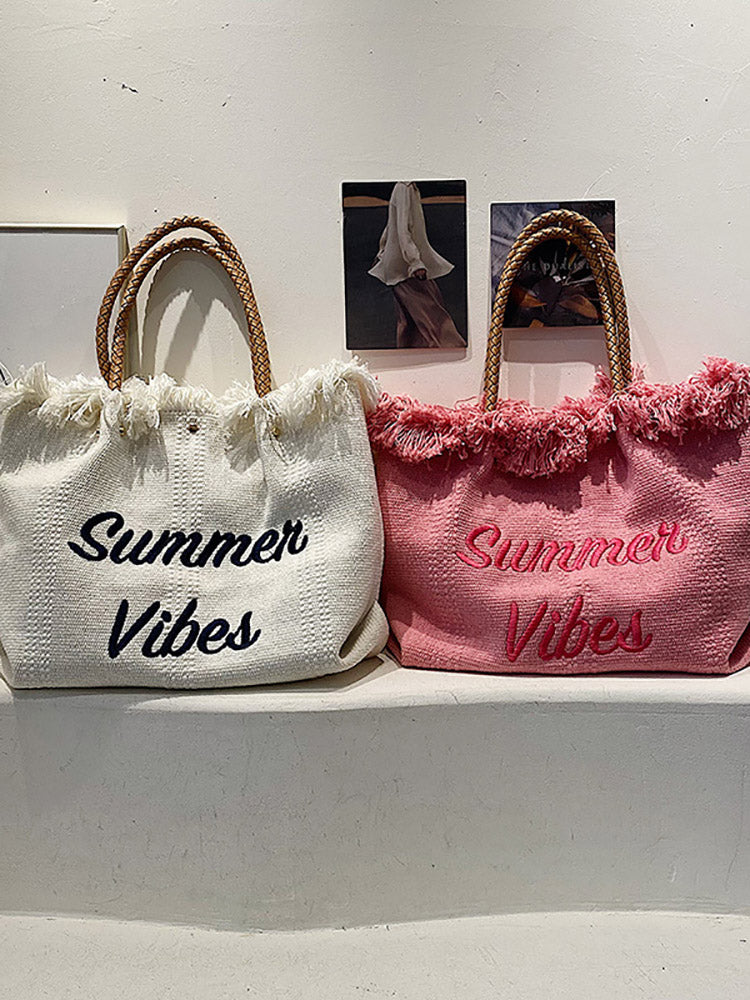 Bolso tote con borlas Summer Vibe