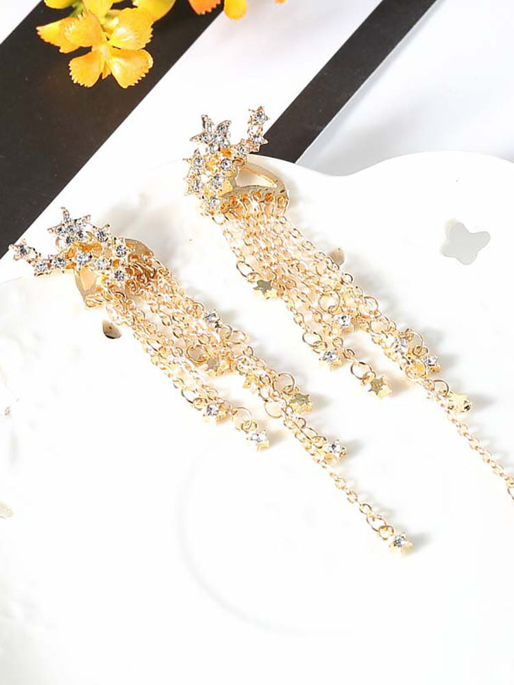 Tassels Star Rhinestones Earrings