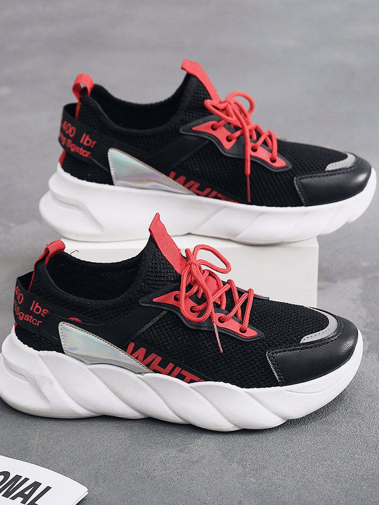 Mesh Lace-up Breathable Sneakers