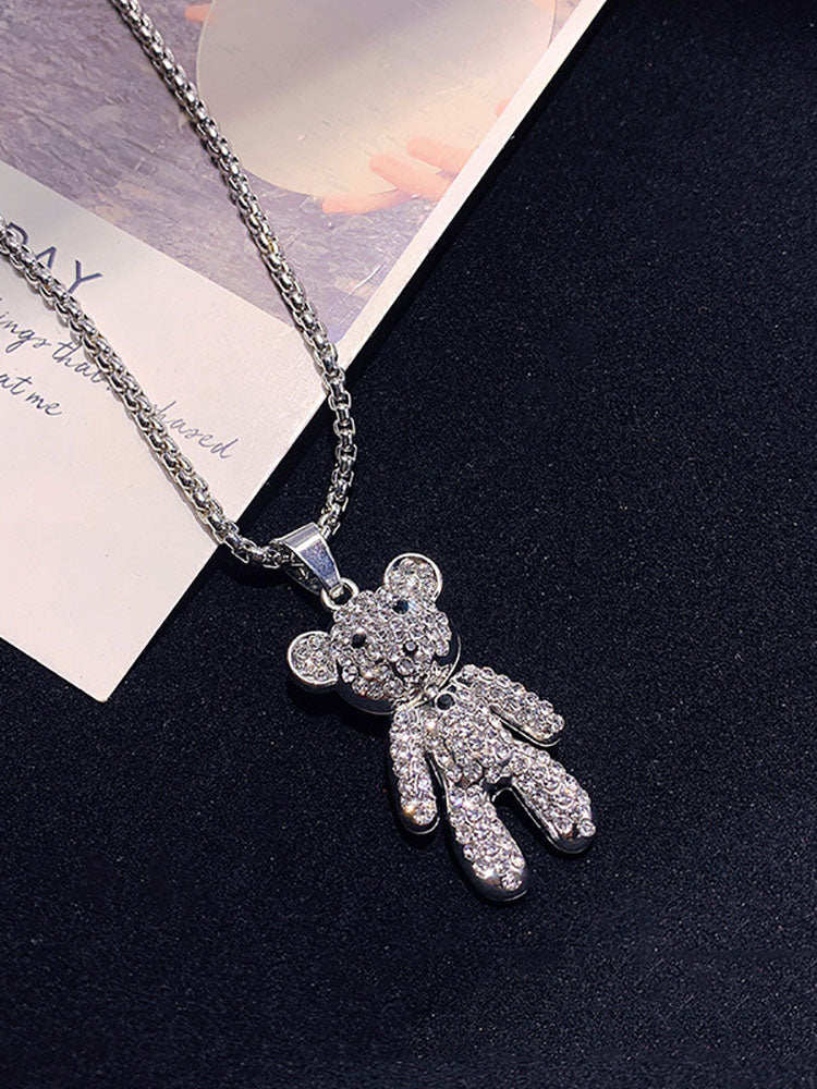 Rhinestone Animal Necklace