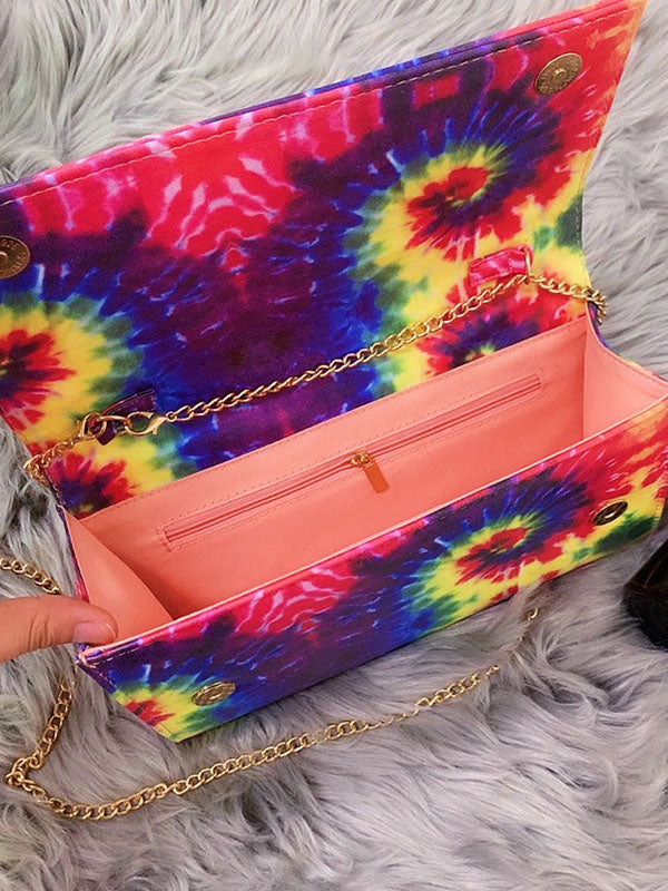 Bolso casual con efecto tie-dye