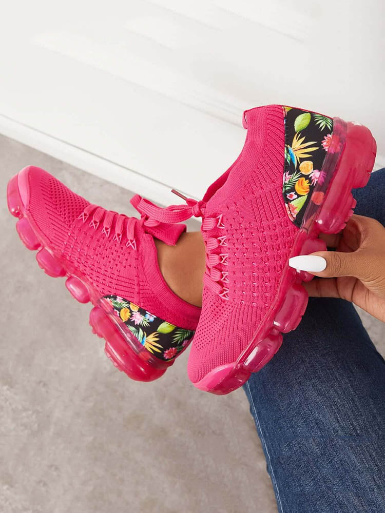 Air Cushion Flower Sneakers