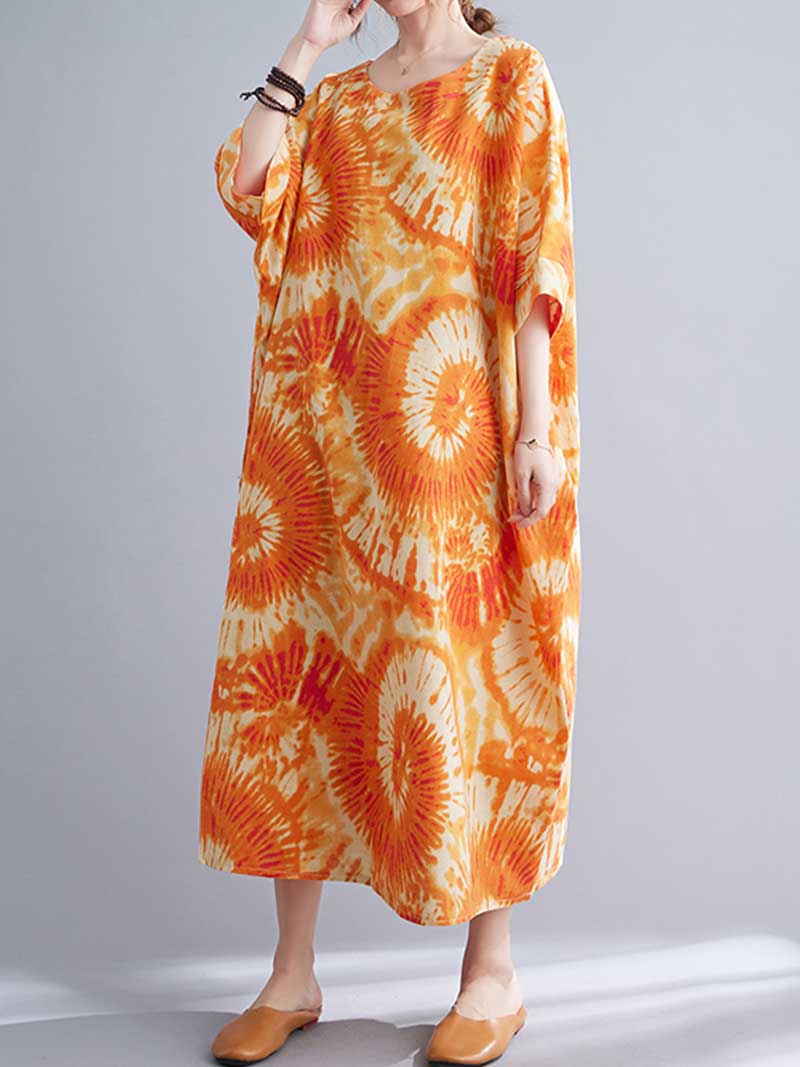 Vestido midi tie-dye estampado "Need Someone"