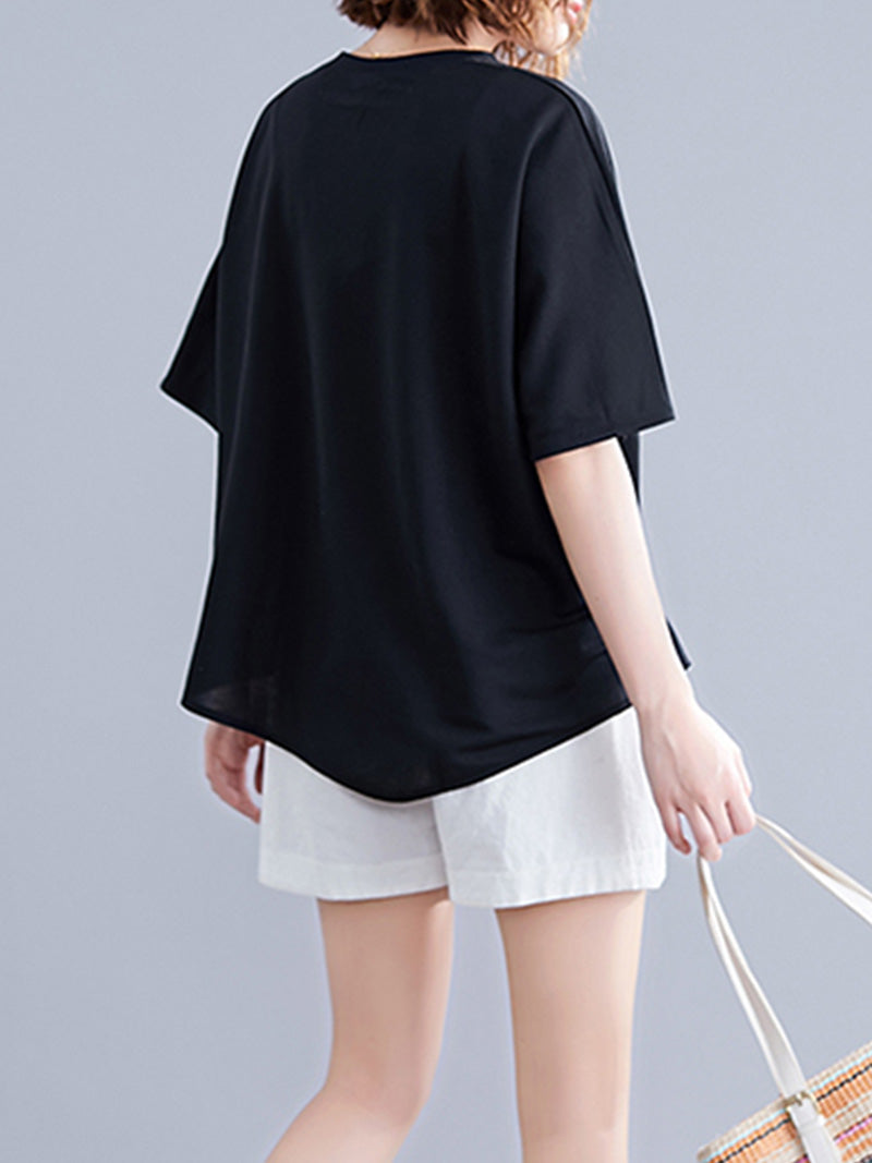 Lover's Leap Elastic Waist Style Basic Tops