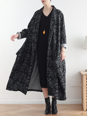 open style cardigan coat dress with side pockets