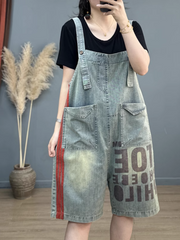Take My Heart Short Dungarees Overalls