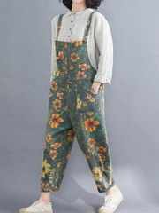 Jump For Joy Floral Overalls Dungaree