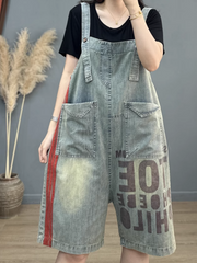 Take My Heart Short Dungarees Overalls