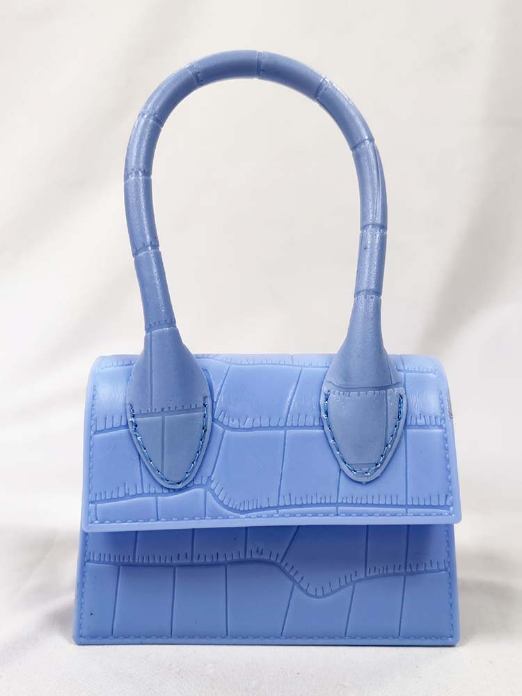 Bolso cuadrado de color liso