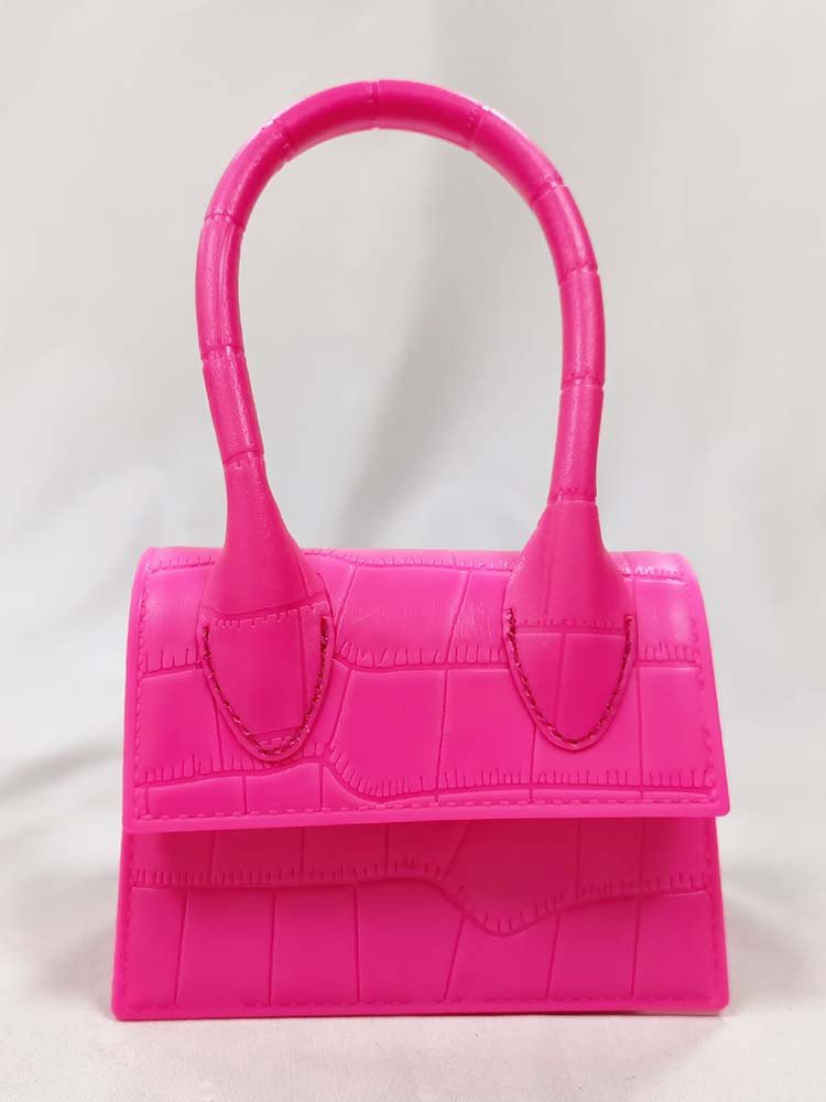 Bolso cuadrado de color liso