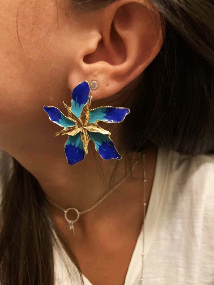 Flower Design Earrings