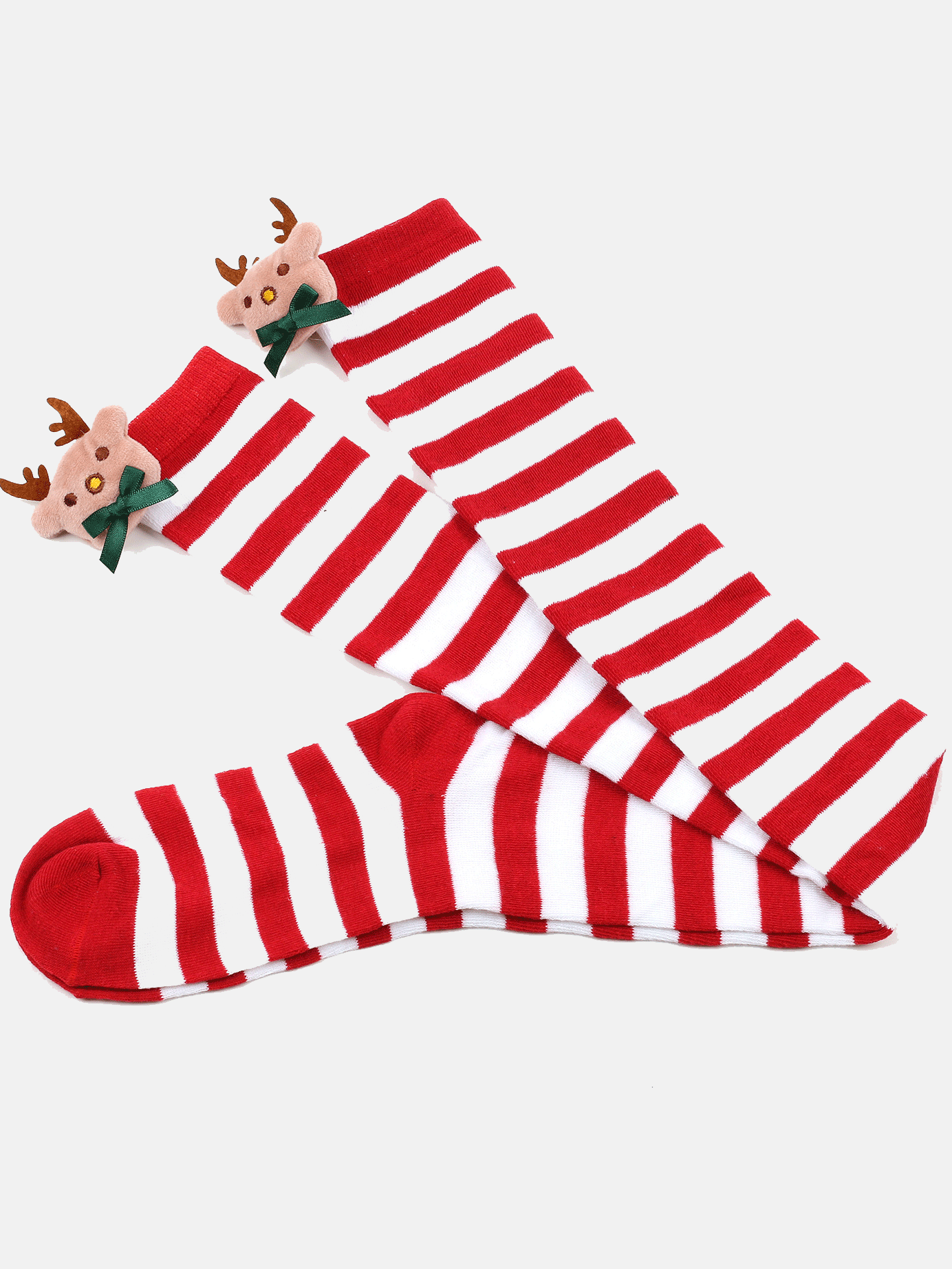 Weihnachts-Elch-Deko-Socken