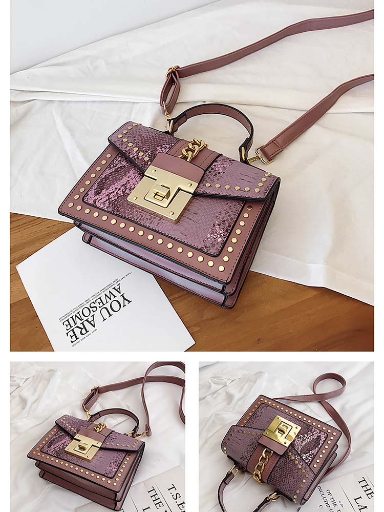 Snake Pattern Crossbody Bag