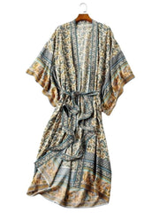 Pebble Beachwear Cotton Long Length Gown Robe Kimono
