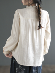 Essentials Cotton Long Sleeves Top