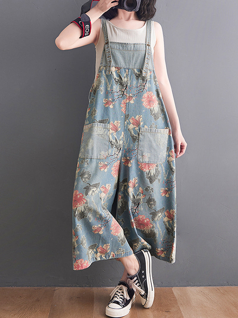 Find Your Way Printed Overall Dungaree