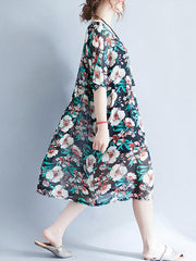 Vestido camisero con estampado floral Joy