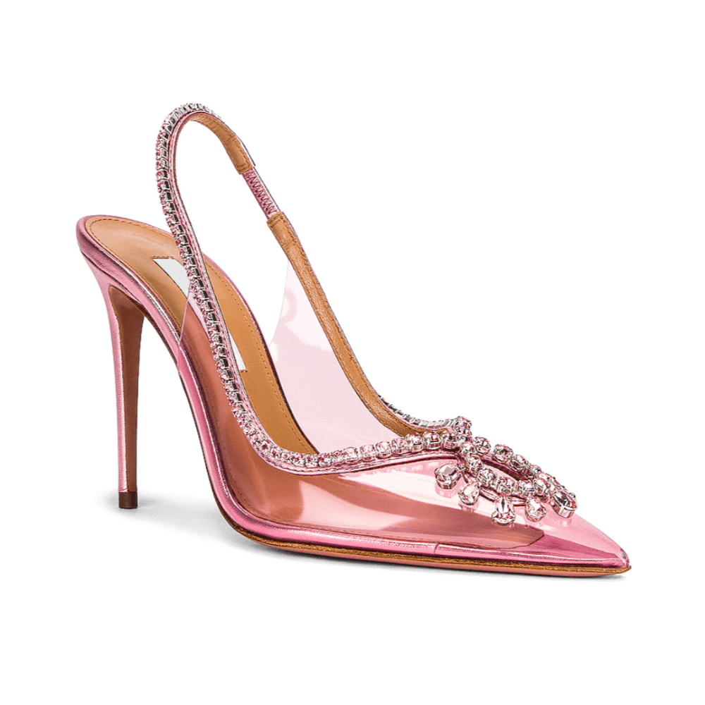 Los tacones de punta con cristales brillantes de Vogue 